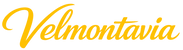 Yellow 'Velmontavia' logo on a white background