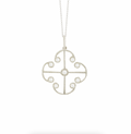 Diamond Lattice Pendant Necklace